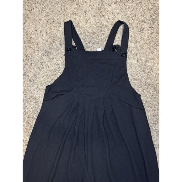 HALARA Black Overalls Adjustable Strap Teacher Casual Preppy Minion Lagenlook S - Picture 3 of 9
